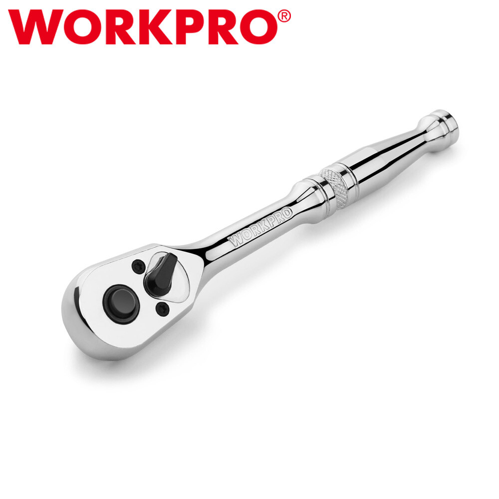 WORKPRO 1/4" Drive Ratchet Handle Quick-Release Reversible Ratchet Sets 72-Tooth