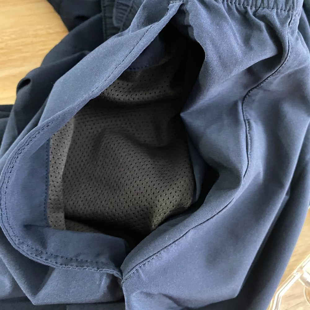 Rhone Shorts Men's 2XL Blue Solid Athletic Pull On Running SS-848