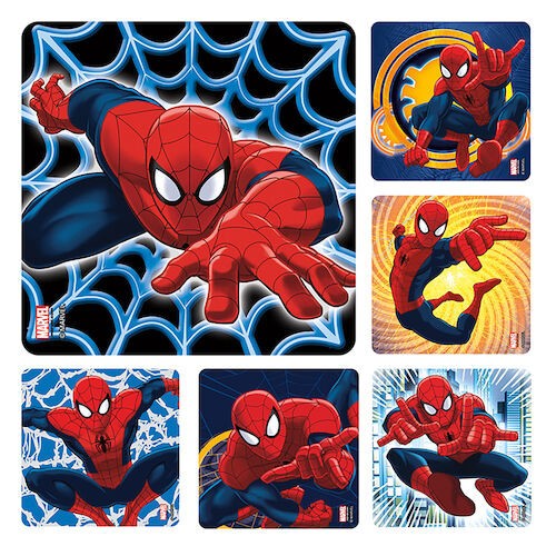 Assorted Stickers Spiderman, 100/Roll, PS468