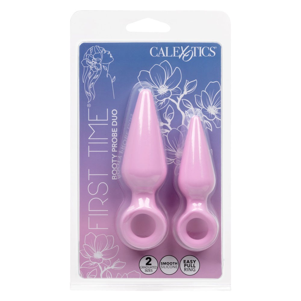 CalExotics First Time Booty Probe Duo Butt Plug Set Pink