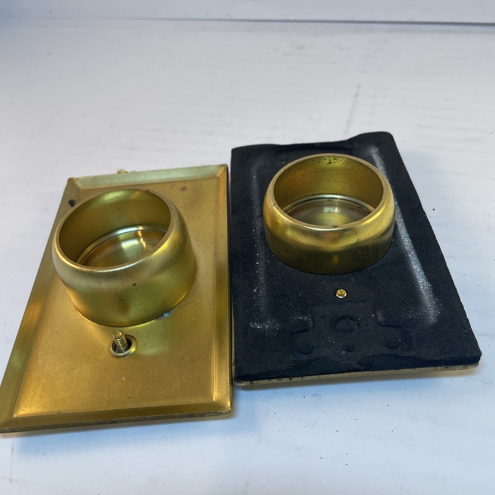 Antique Solid Brass SWITCH/PLUG PLATES with round center