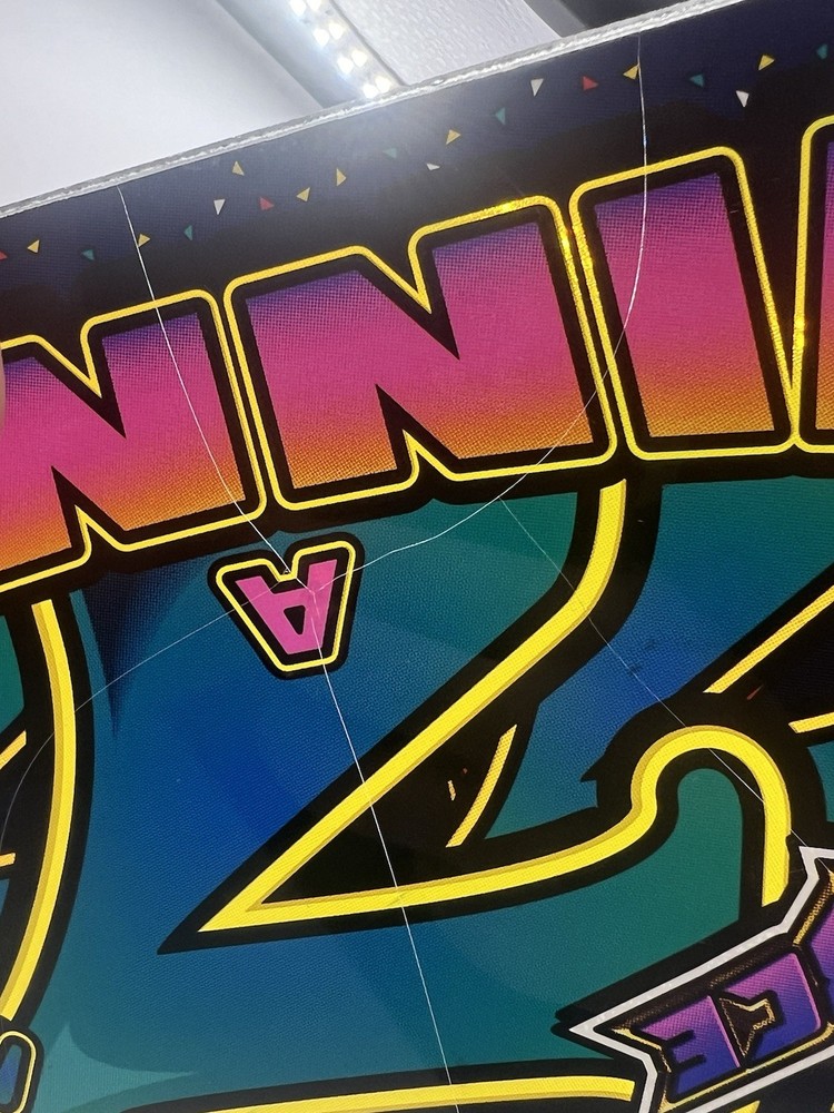 1997 Tab Force “7’s A Winner” Slot Machine Glass Insert Infinity Group Inc