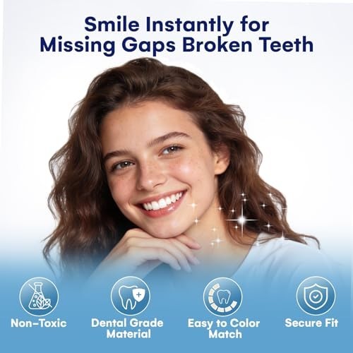 Temporary Tooth Repair Kit: Missing Tooth Replacement Kit Replace Missing or Bro
