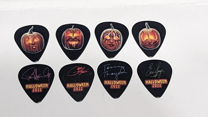 KISS KISS KRUISE XI HALLOWEEN Set of 4 Guitar Picks