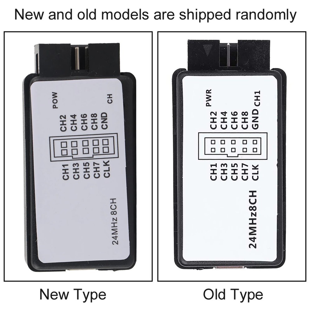 24MHz Logic Analyzer Device USB Mini Digital Pocket Size 8 Channel Input