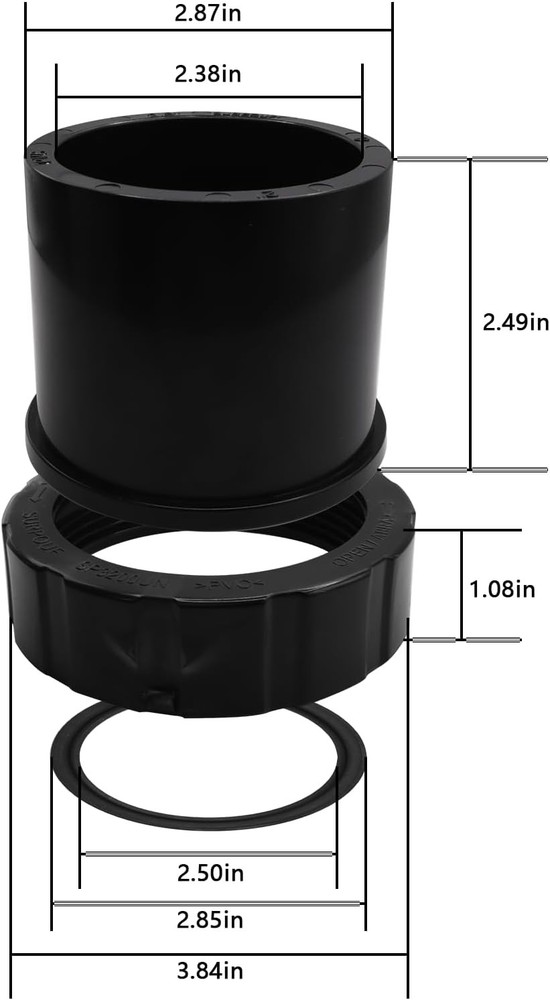 SPX3200UNKIT Union Connector Replacement Kit Compatible with Hayward Select...