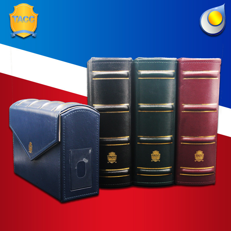 Storage Box w Faux Leather for PMG Graded Banknotes Currency Holder Paper Money