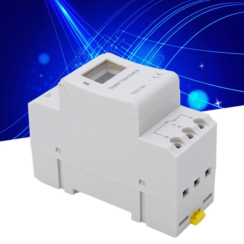 LCD Digital Timer Switch 16A Programmable Weekly Time Relay For Indoor/Outdoor