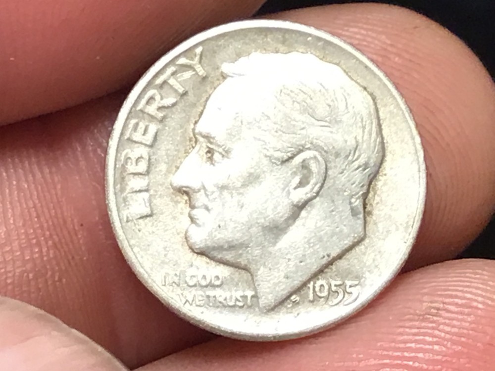 1955-S Silver Roosevelt Dime, 1 dime from those pictured