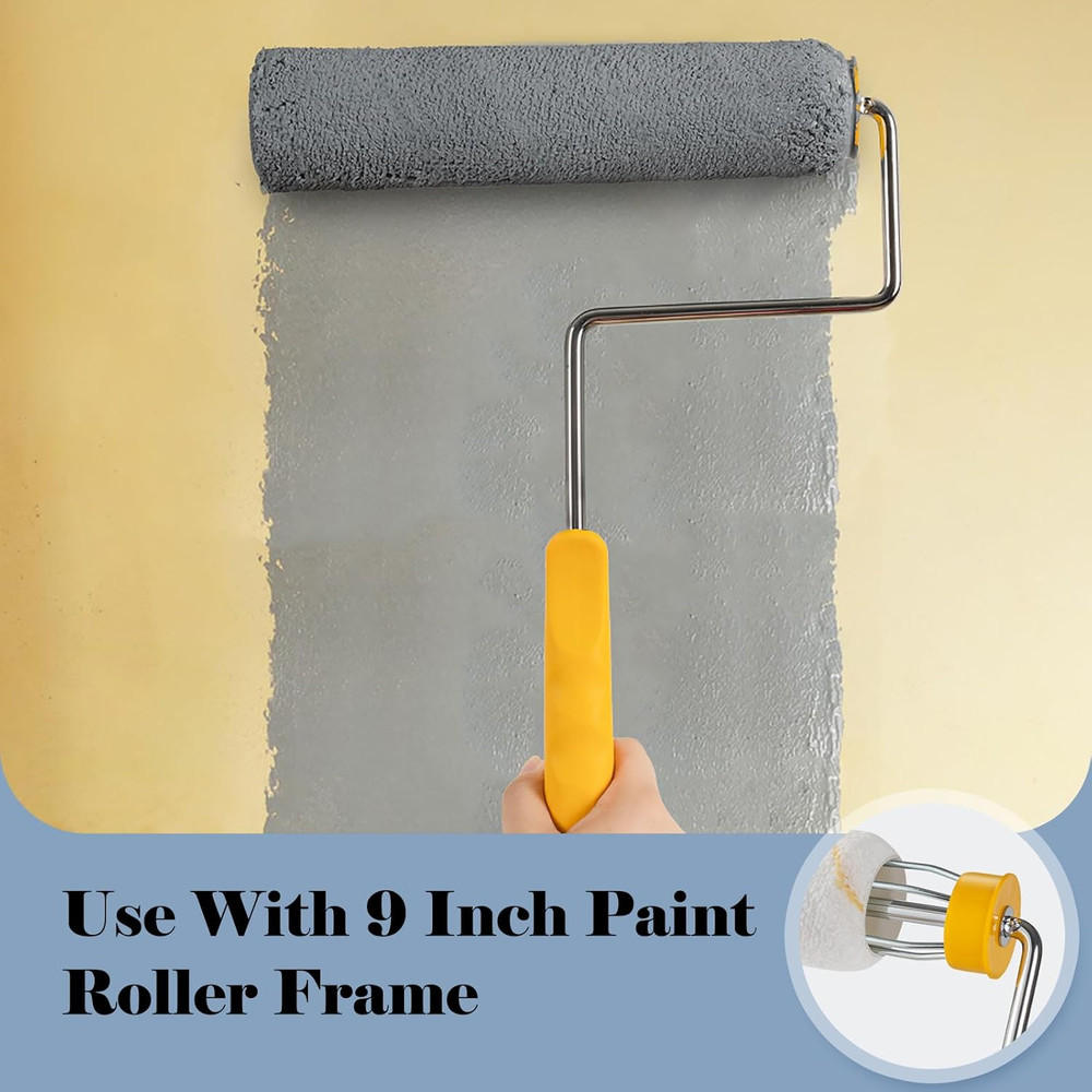 Paint Rollers, 5 Pack, 9 Inch Paint Roller Covers, Microfiber Paint Rollers, Cov