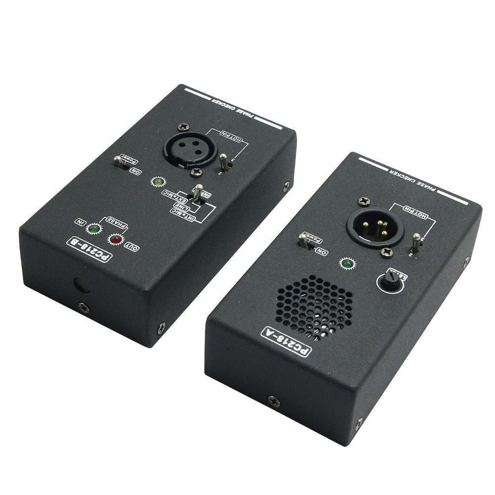 PC218 Phase Polarity Checker Detector Audio Speaker Microphone Sound Testing Kit