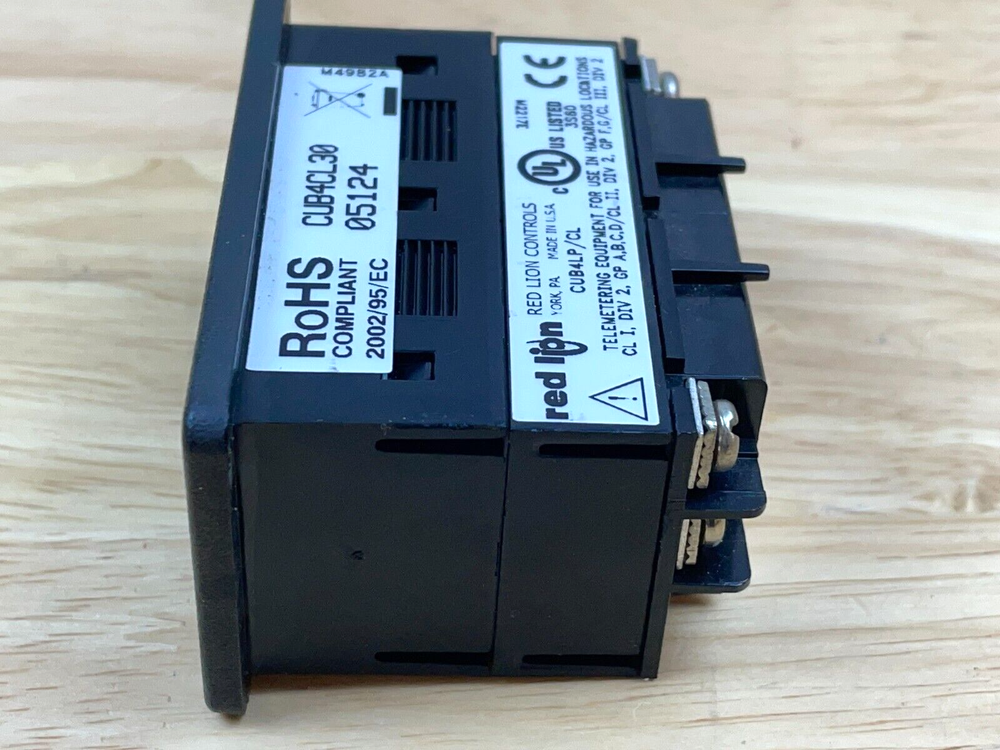 Red Lion Controls CUB4CL30 Process Meter, 4-50ma, LCD, Panel Mount