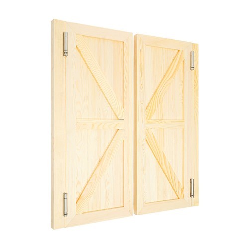 Wooden Swinging Doors 1.38 In 35.43*15.75 In For Bathroom Double Door With Hinge