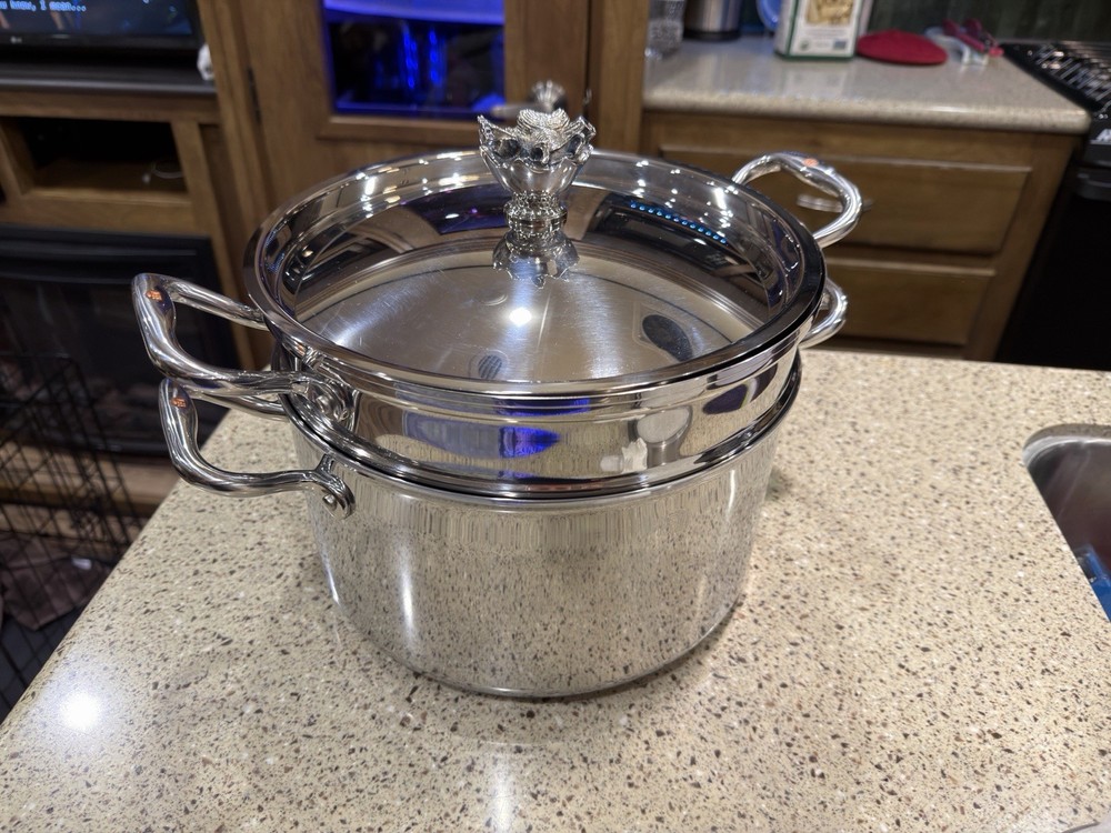 RUFFONI PASTA POT  8QT WITH PASTA INSERT (CSP2614X)