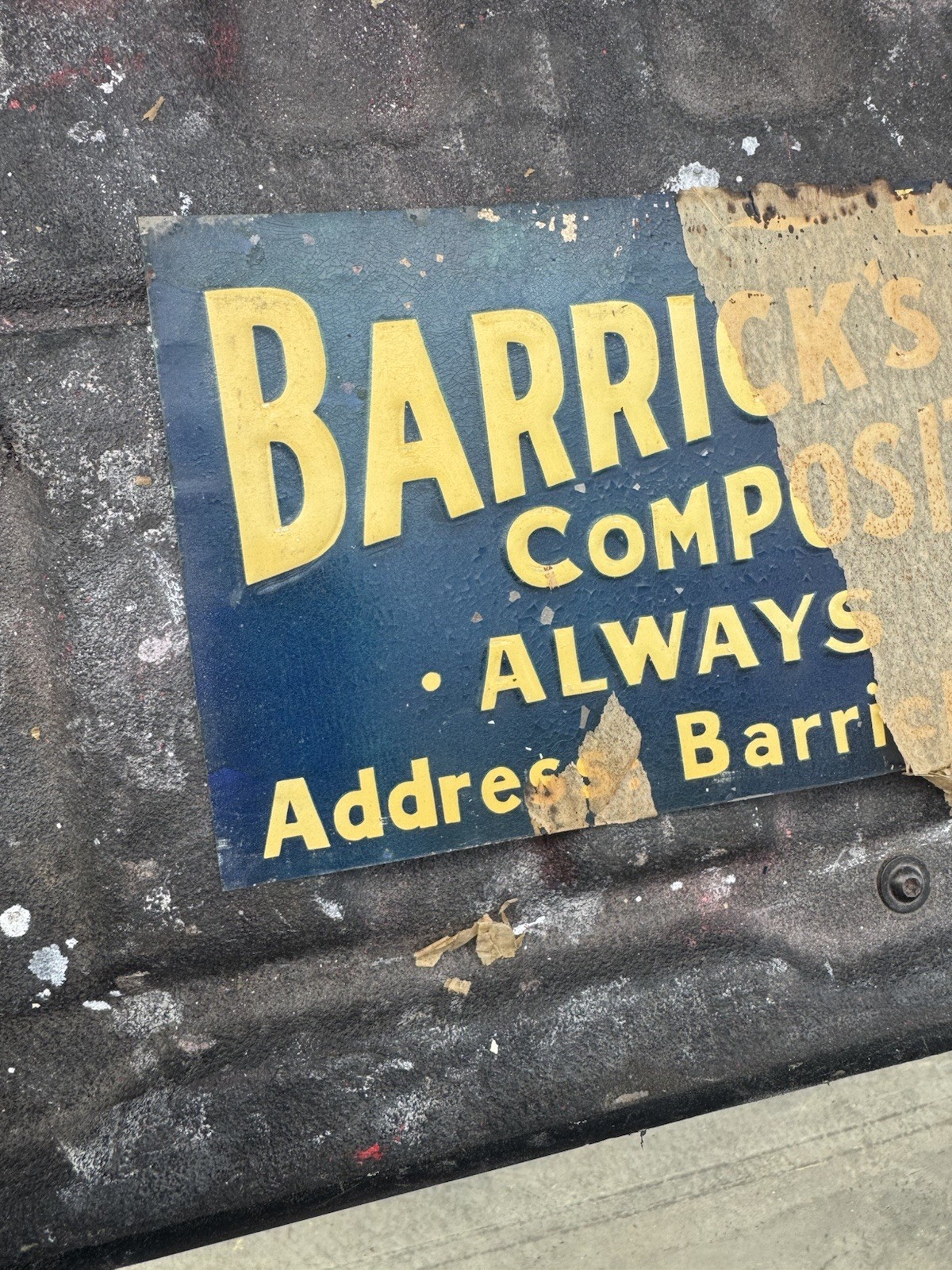 Barrick’s Lime Sign Woodsboro Maryland Coal Gas Oil