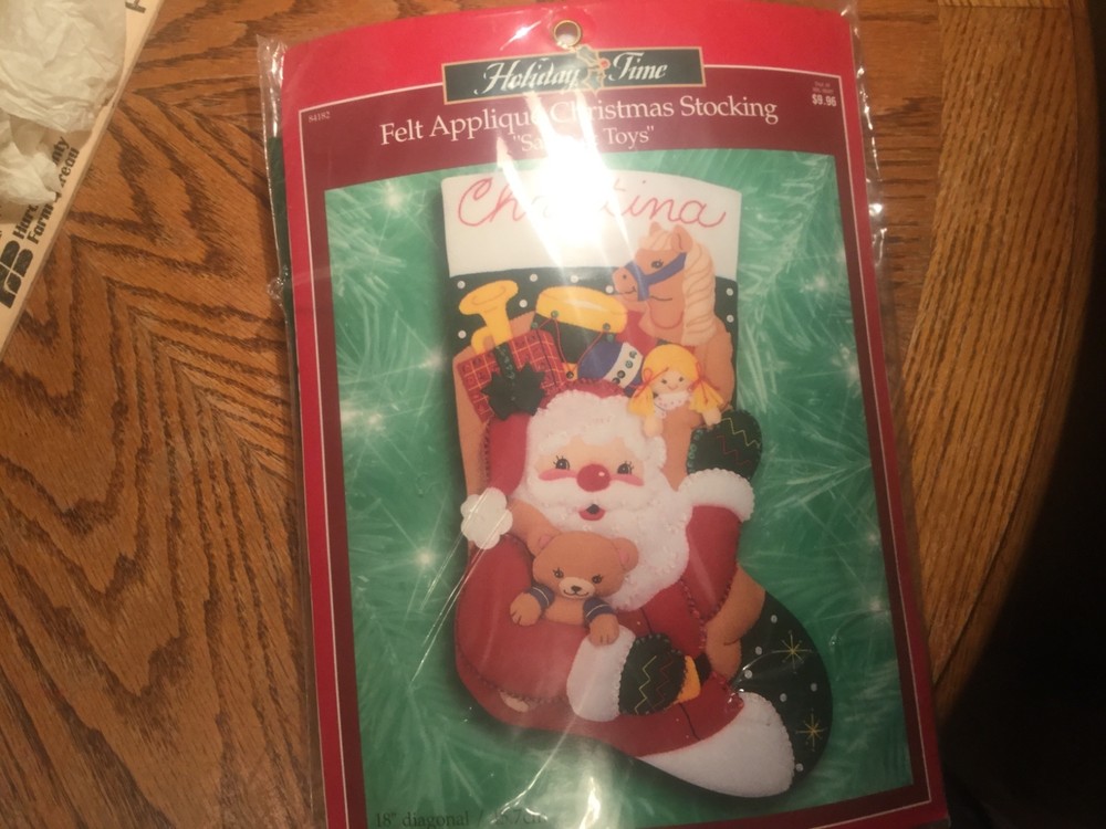 Christmas Stocking Felt Appliqué Craft Kit