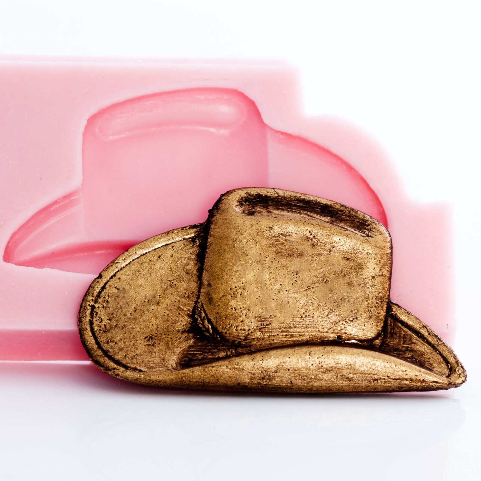 Cowboy Hat Silicone Mold Jewelry Polymer Clay Resin Food Fondant Candy (925)