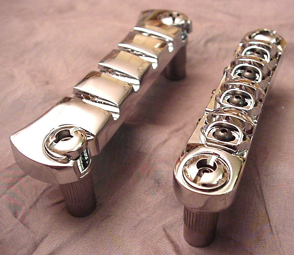 ULTIMATE BASS GUITAR BRIDGE TAILPIECE UNIT - COMPLETE