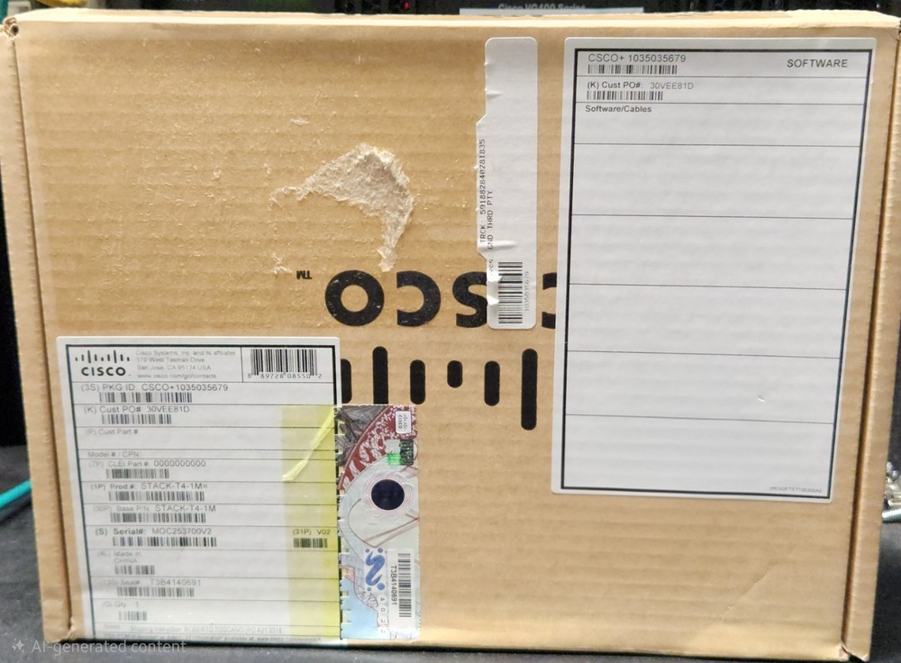 Cisco STACK-T4-1M 1m Stacking Cable for Catalyst 9200 Series - Genuine