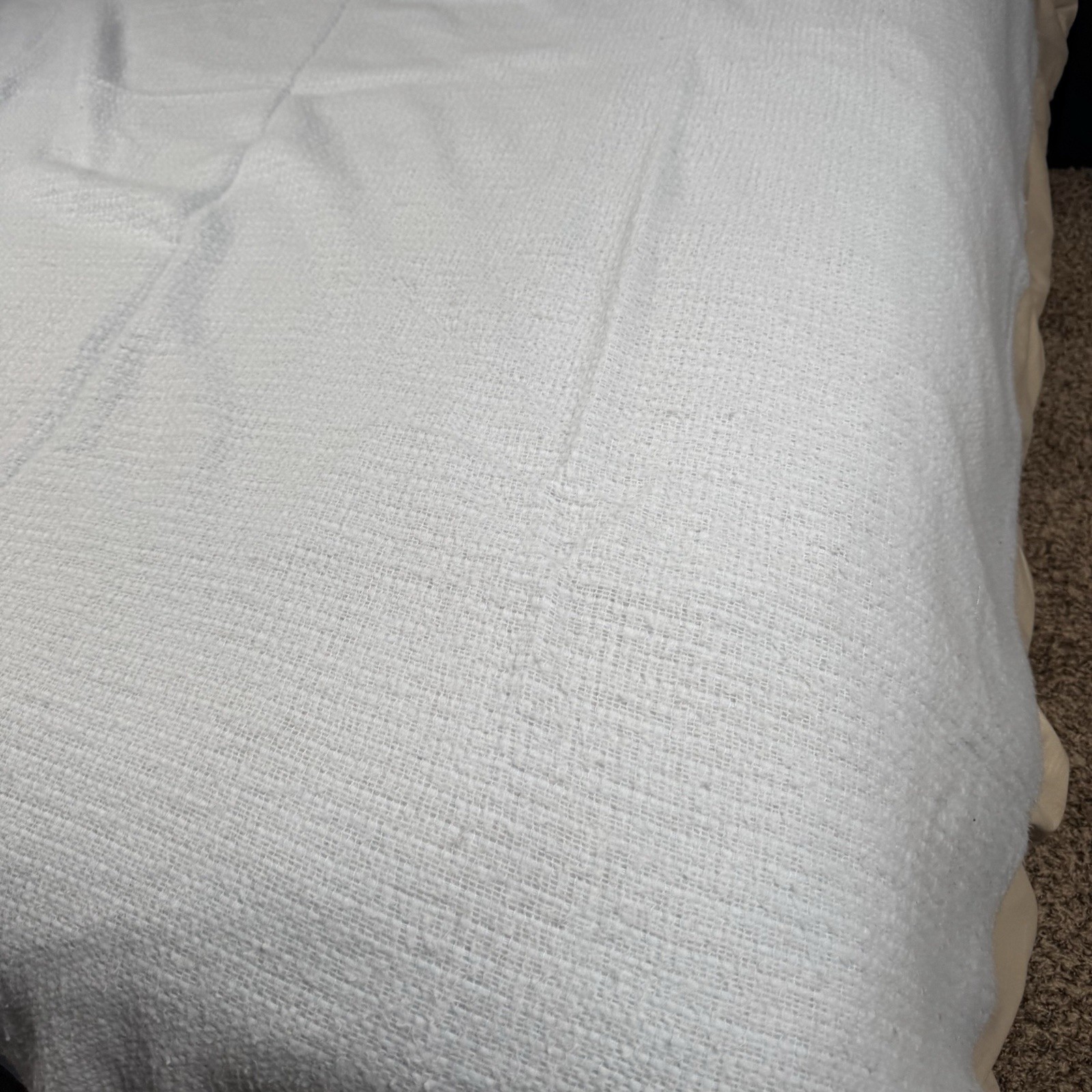 VTG Blue Blanket Thermal Waffle Weave Soft Satin Trim Cannon Mills Co 72x82