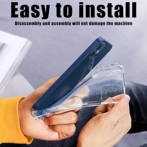 Clear Case Shockproof Cover for iPhone 16 15 14 13 12 11 Pro Max Mini XS XR X 8