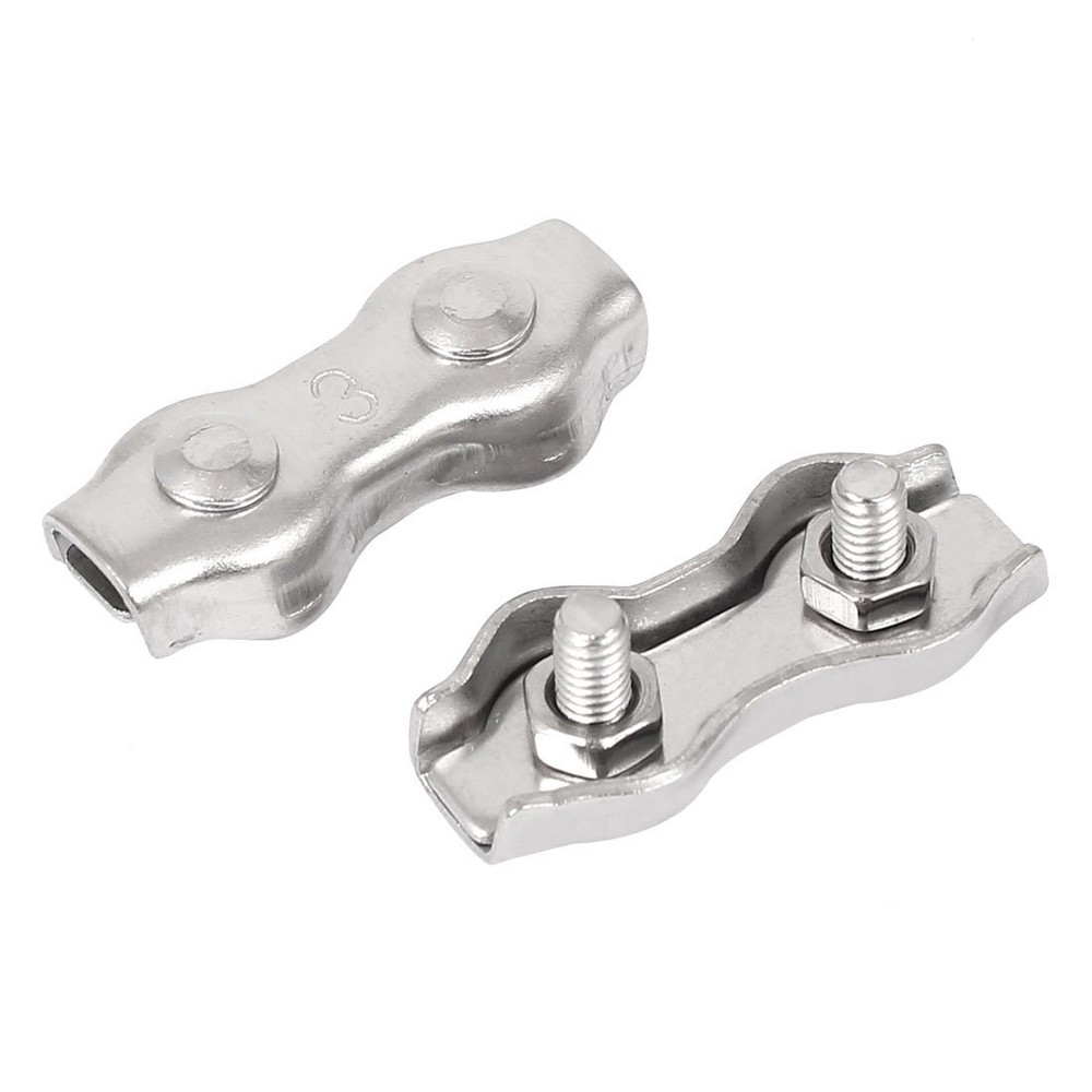 1/8" (M4) Duplex Double Bolt Wire Rope Clip for Wire Cable