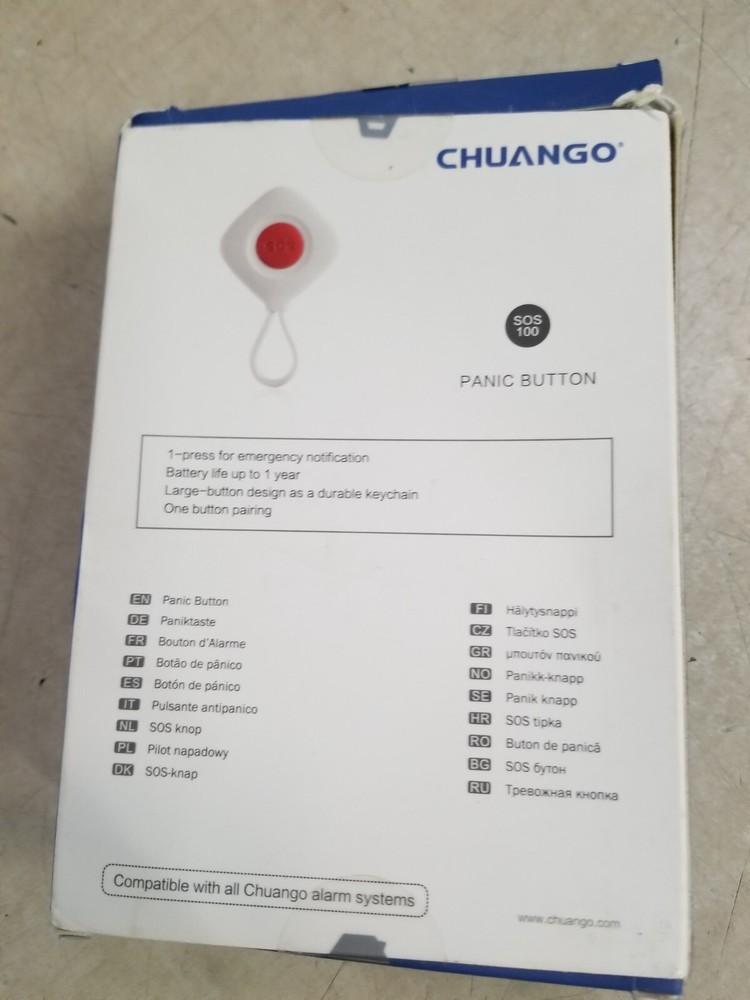 CHUANGO SOS-100 WIRELESS ALARM PANIC BUTTON PENDANT