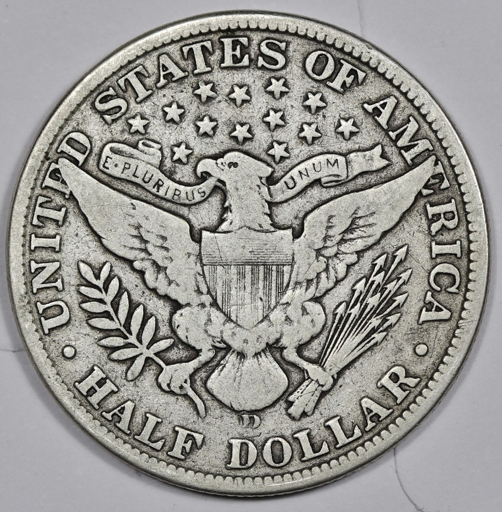 1915-d Barber Half. Fine. 212862