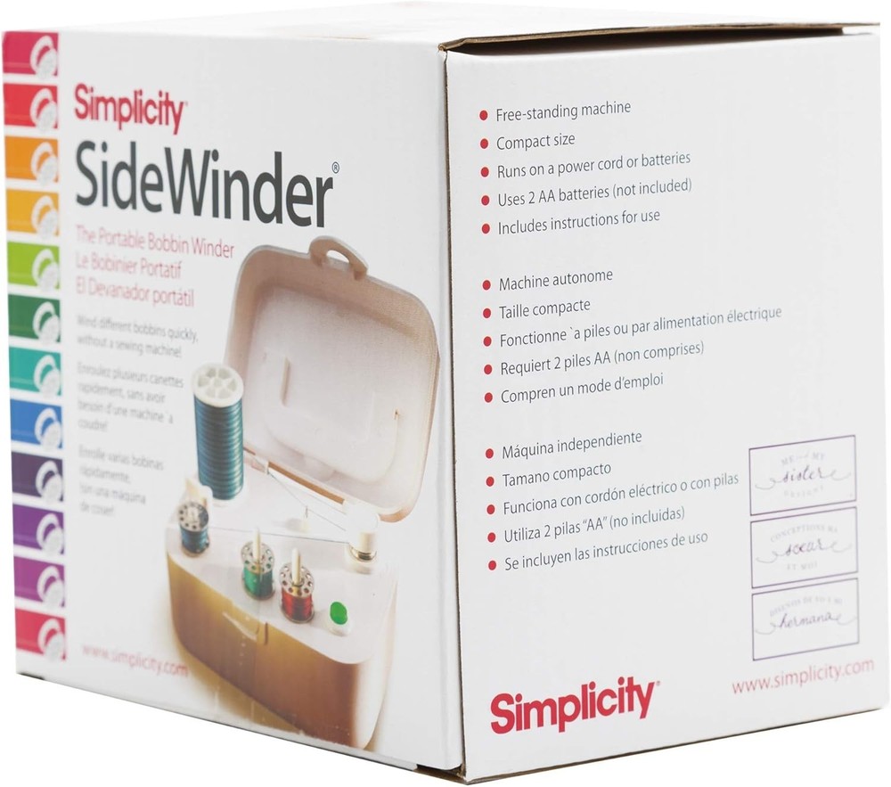 Portable Automatic Bobbin Winder Machine 120V for Sewing, Compact, Easy