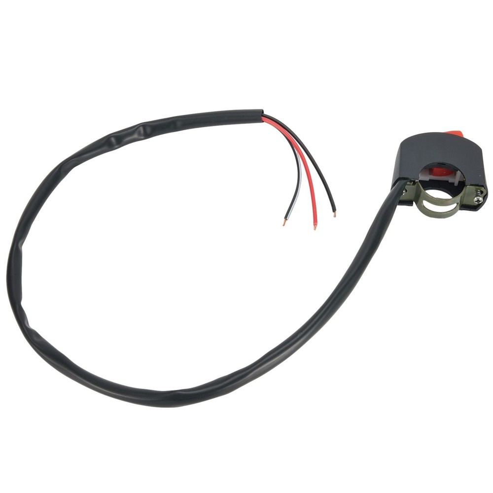 LED Headlight Switch Far Near 3-Line Motorcycle Handlebar Switch Button Part