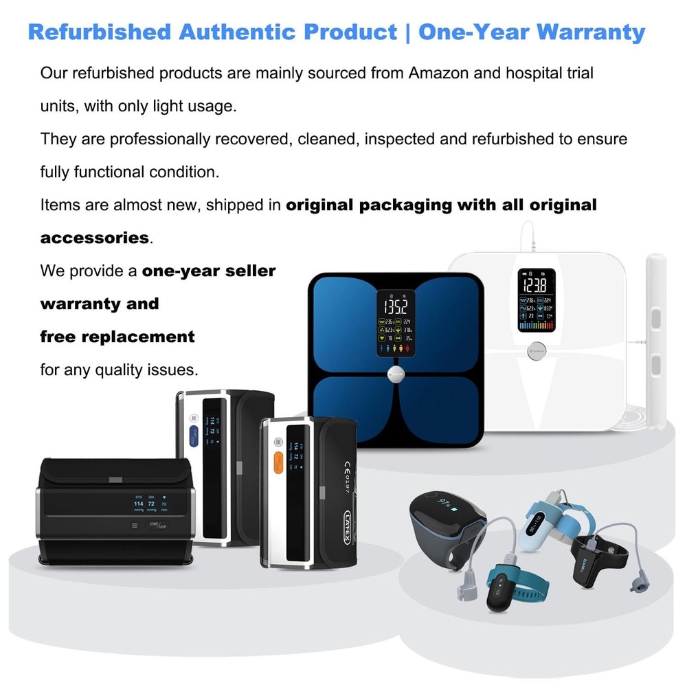 Vibeat OxyU Pulse Oximeter With App/PC Software Continuous O2 & HR
