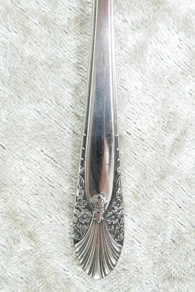 Radiance Pattern Crown Silverplate Flatware I.S. Jelly Server & Cocktail Fork