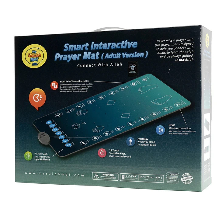 My Salah Mat - Smart Interactive Adult Revert New Muslim Prayer Mat -for Ages 8+