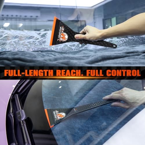 Window Tint Squeegee Car Front Window Tint Tools 11.8-inch Long Handle Rubber