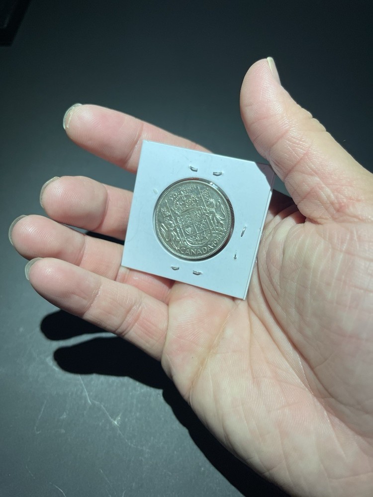 1950 CANADIAN HALF DOLLAR 80% SILVER