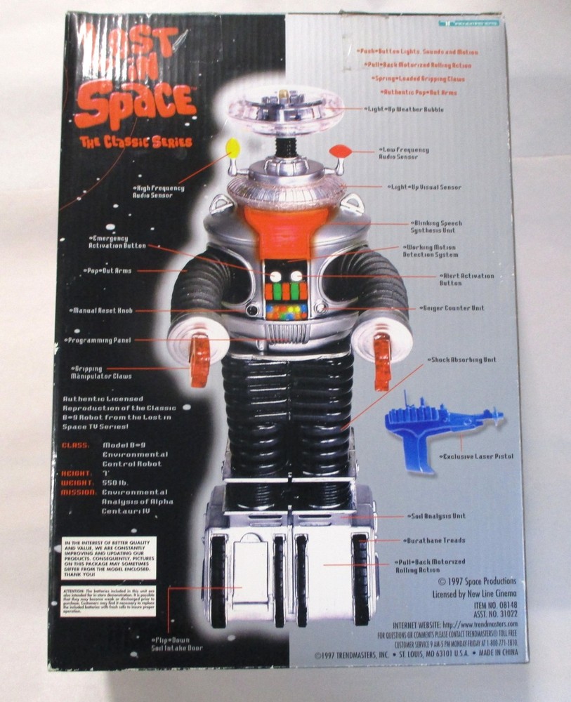 1997 TRENDMASTERS ROBOT B9 WITH BOX