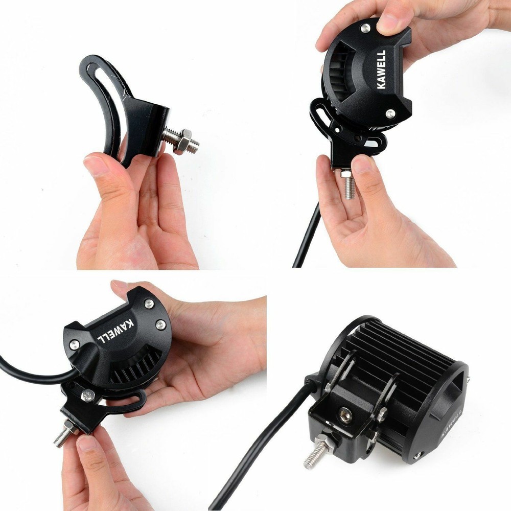 4PCS Mounting Base Bracket LED Light Bar Slide Mount Bracket Universal