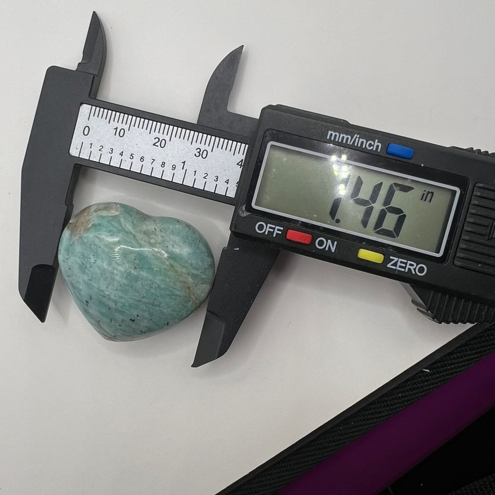 Amazonite Heart Carving (2)