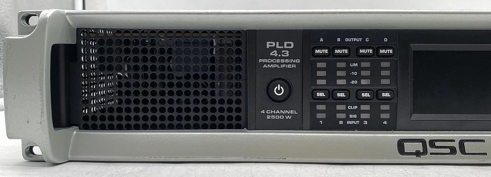 QSC PLD4.3 4-CH 2500W DSP PROCESSING POWER AMPLIFIER