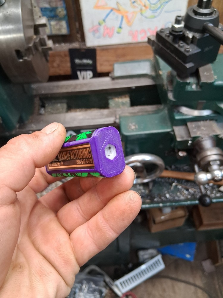 Lighter Case For Full Size Bic with CUSTOM TEXT Green Pot Leaf Sides!