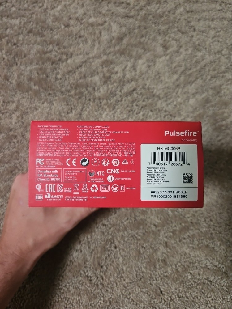 HyperX Pulsefire Dart Wireless Gaming Mouse Qi Compatible for Gamers