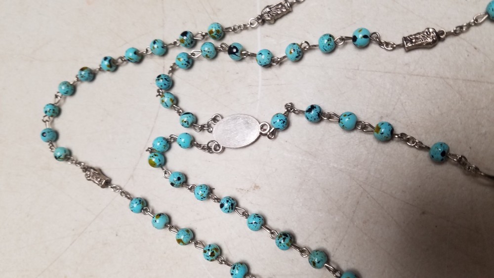 Blue Stone Rosary (C)