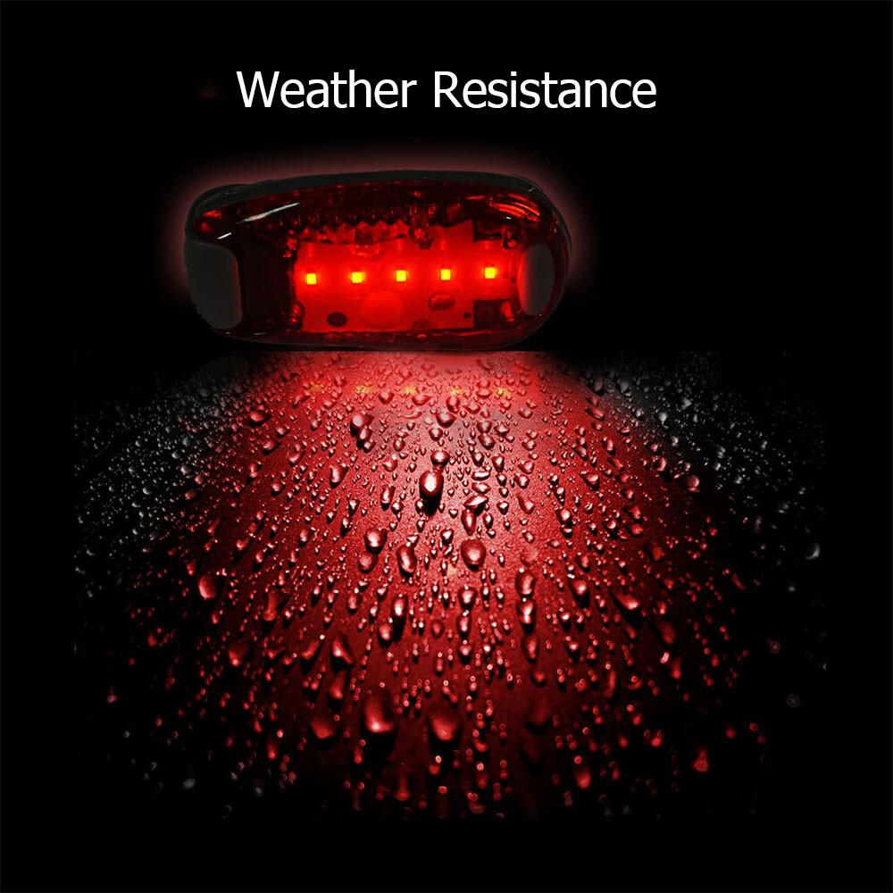 LED Safety Lights Night Running Clip On Bike Tail Jogging Warning Flashing Dog