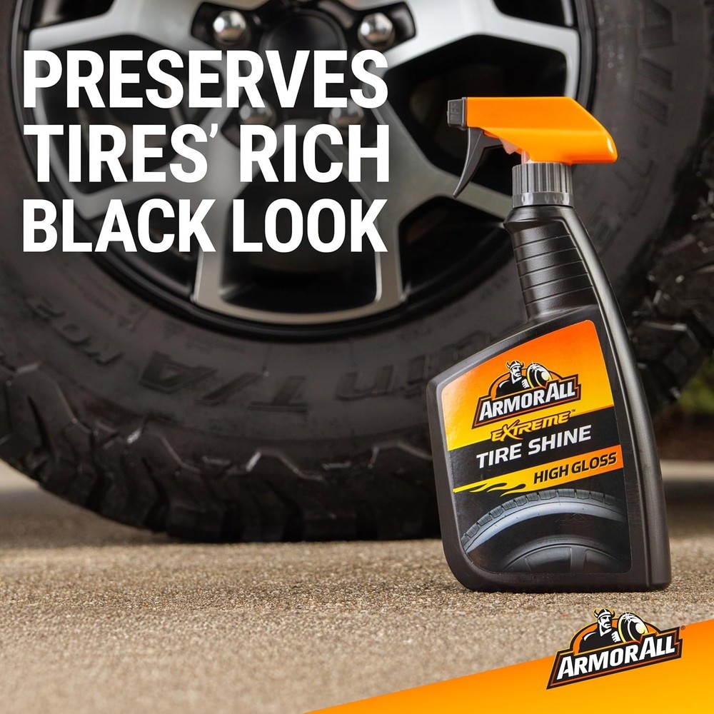 Luxury Tire Shine Spray 2-Pack - One-Step Application for Intense Gloss