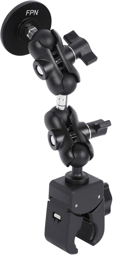 Double Socket Arm with 1" Ball Adapter Compatible RAM B Black