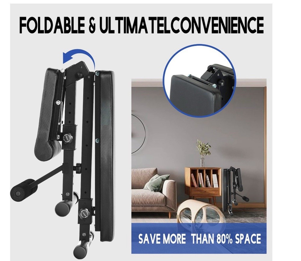 Anconats Weight Bench, Adjustable, Foldable