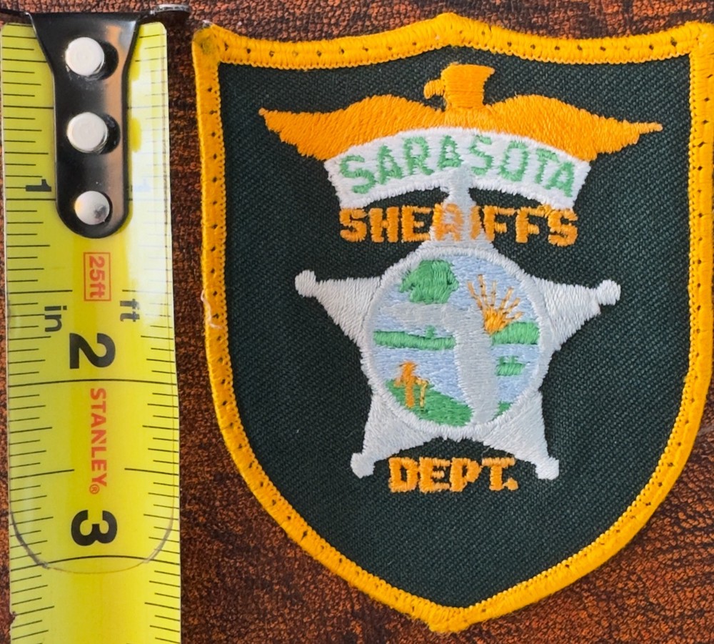 Sarasota County Florida FL Sheriff's Dept. Patch Uniform Removed