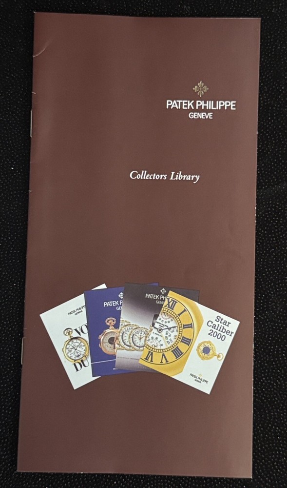 PATEK PHILIPPE LEATHER FOLDER with CERTIFICATE & MOVEMENTS BOOKLET & PAMPHLET