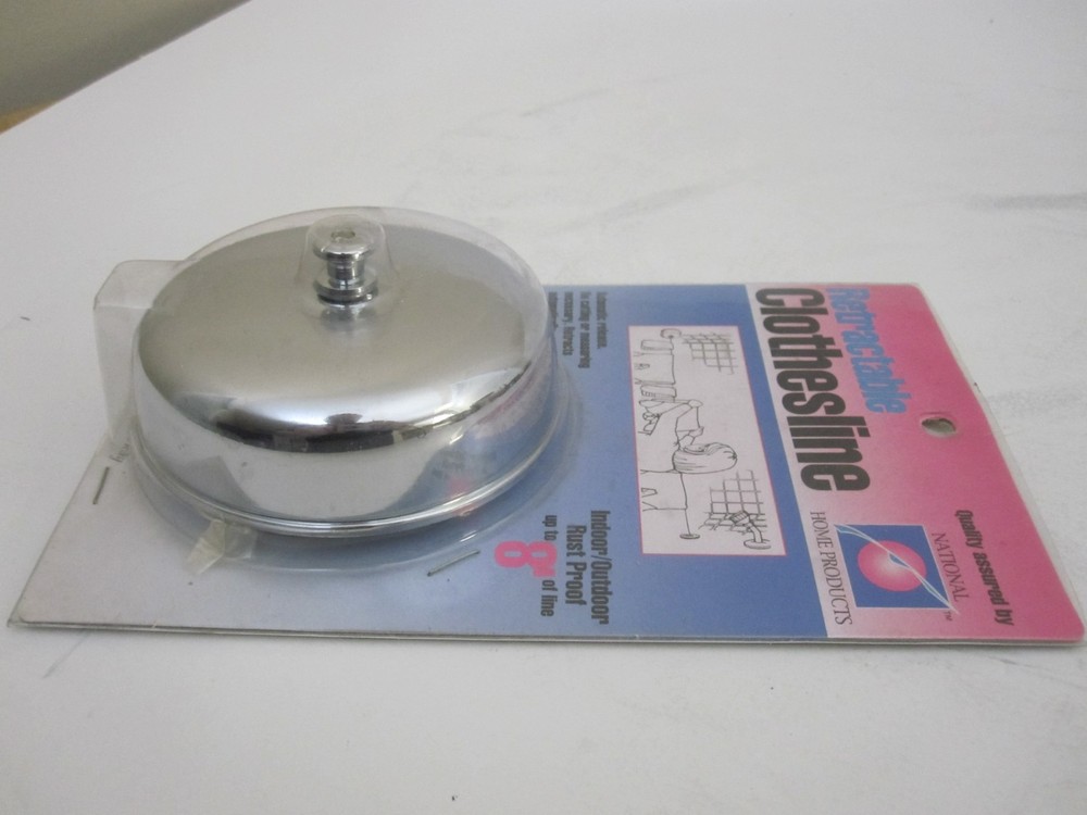 Retractable Clothesline Chrome 8 Ft NEW SEALED