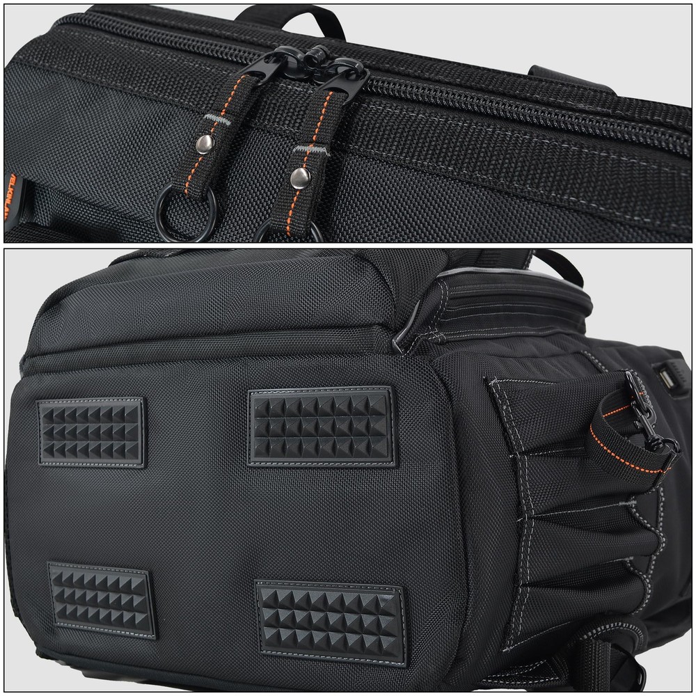 WELKINLAND 55-Pockets Tool backpack, Tool bag backpack, Backpack tool bag, To...